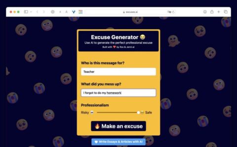 با هوش مصنوعی بهانه‌های باکلاس بسازید! معرفی ابزار Excuse Generator